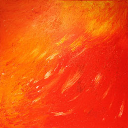 La Alegria de Vivir - Lebensfreude<br>Acryl auf Leinen<br>100 x 100 cm